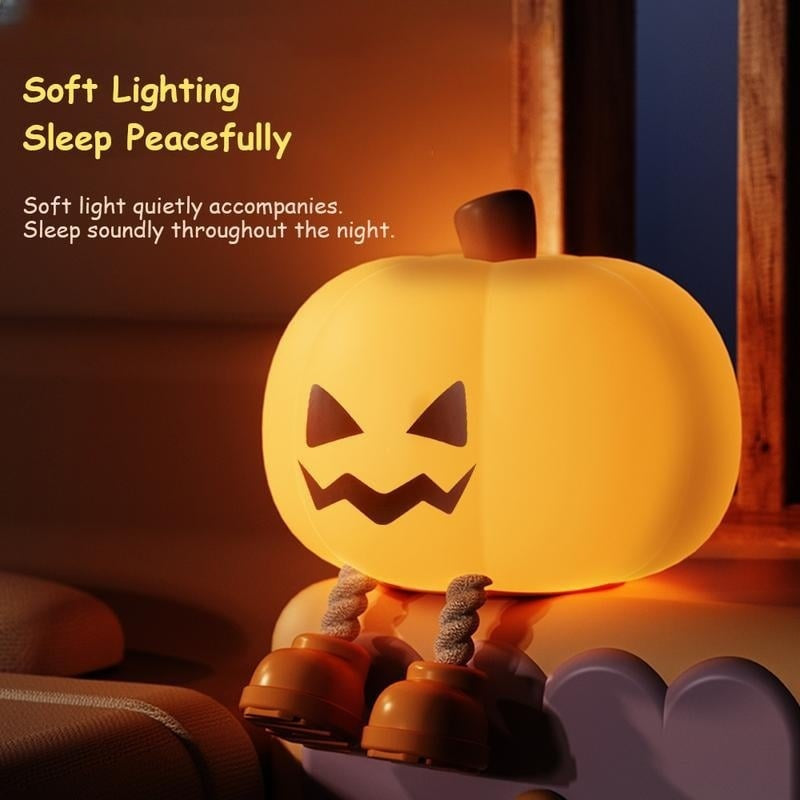 🎃 Light Up Your Halloween✨ Ultimate Pumpkin Night Light - For Cozy, Festive Atmosphere All Night Long!