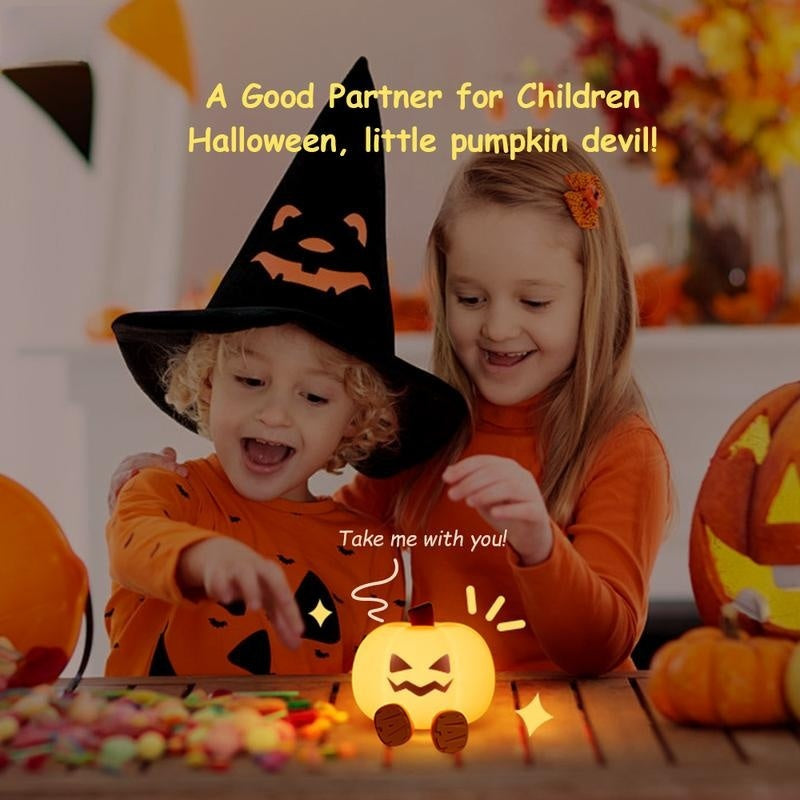 🎃 Light Up Your Halloween✨ Ultimate Pumpkin Night Light - For Cozy, Festive Atmosphere All Night Long!