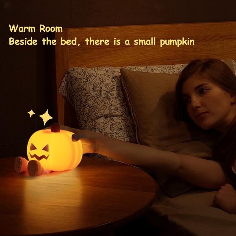 🎃 Light Up Your Halloween✨ Ultimate Pumpkin Night Light - For Cozy, Festive Atmosphere All Night Long!