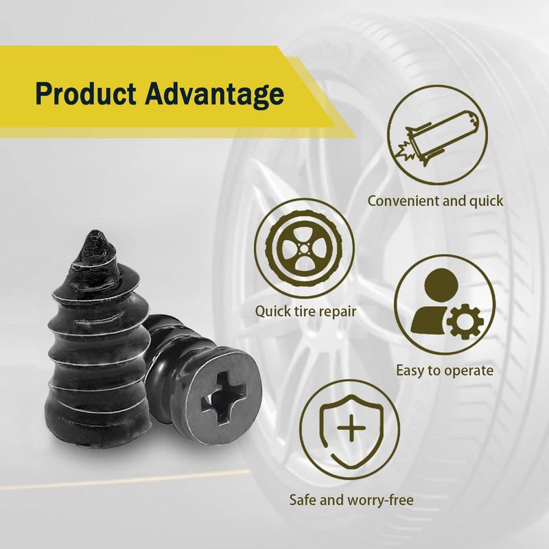 Tire Repair Rubber Nails Kit with 2 Sizes