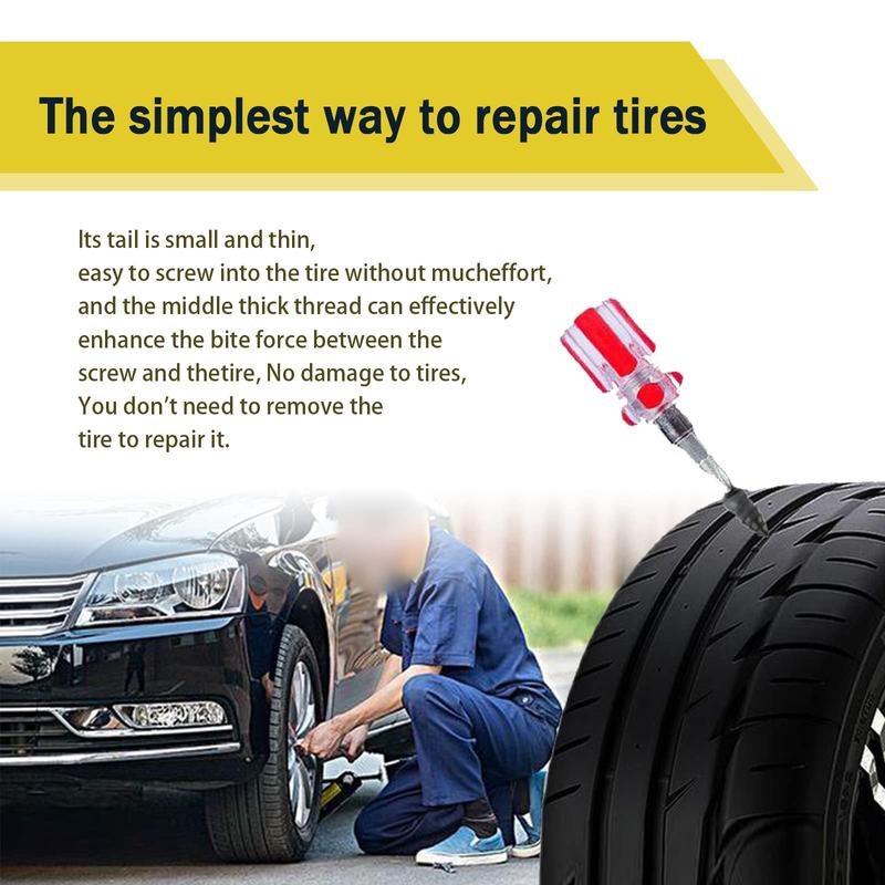 Tire Repair Rubber Nails Kit with 2 Sizes