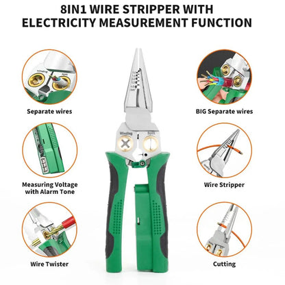 8 in 1 Wire Stripper Twister for Cutting and Pulling Wires Cable Scissors