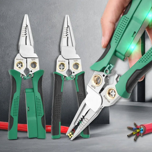 8 in 1 Wire Stripper Twister for Cutting and Pulling Wires Cable Scissors
