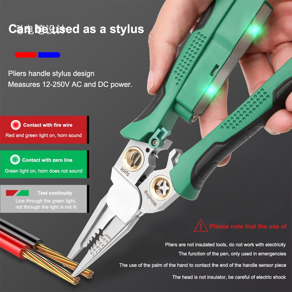 8 in 1 Wire Stripper Twister for Cutting and Pulling Wires Cable Scissors
