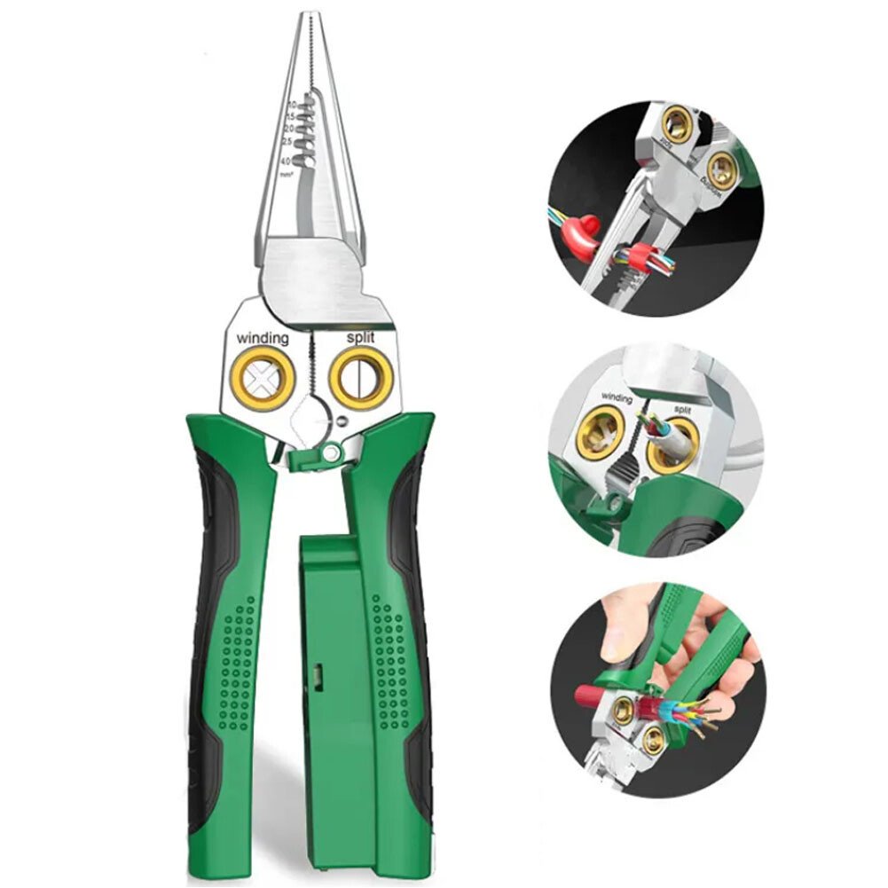 8 in 1 Wire Stripper Twister for Cutting and Pulling Wires Cable Scissors