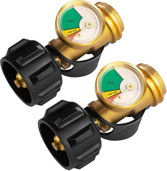 Propane Tank Gauge Level Indicator Leak Detector for 5lb-40lb(2 Pack)